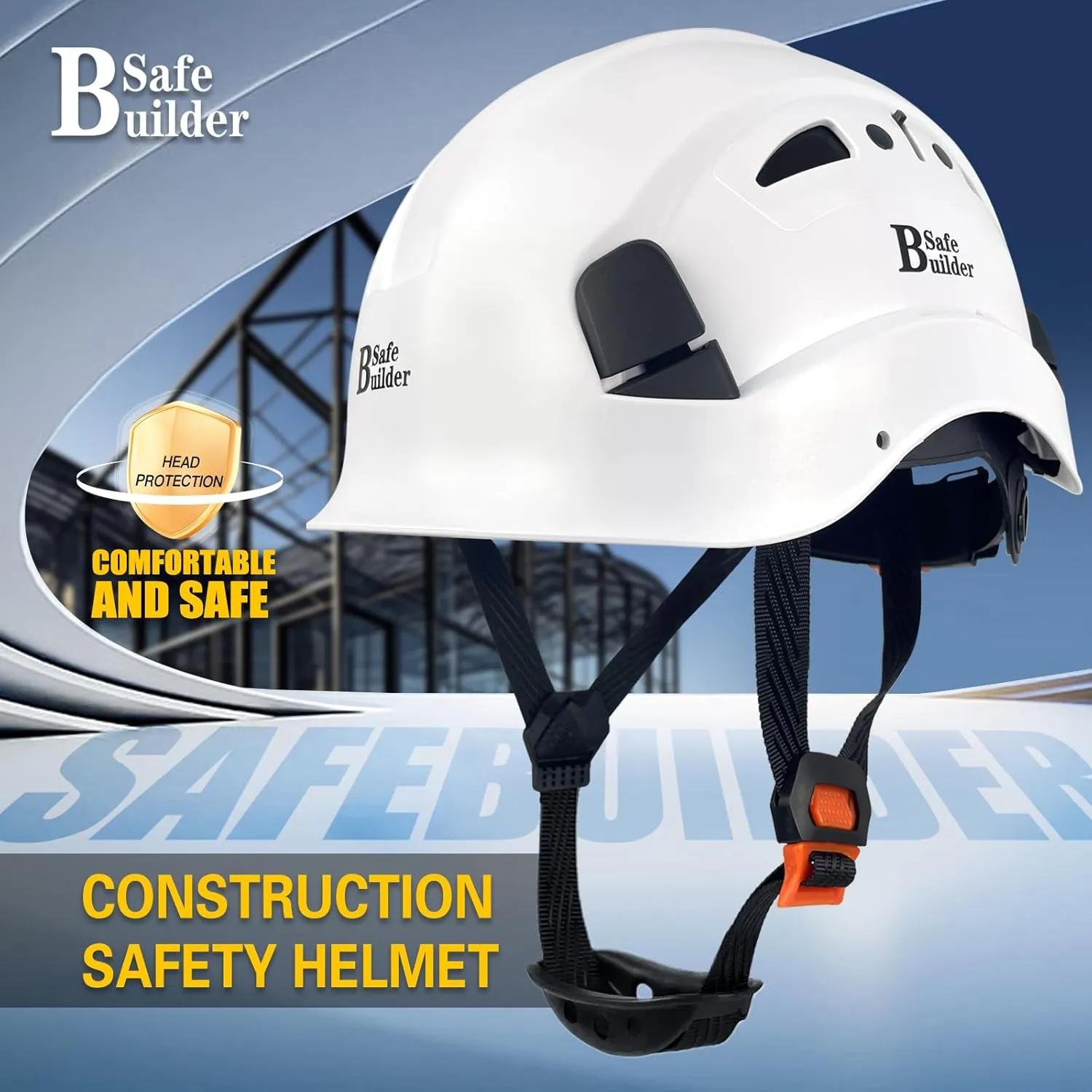 Industrial Safety Helmet with Visor ABS Hard Hat with Visor Adjustable Ventilation Hardhats Construction Head Protection ANSI Z89.1