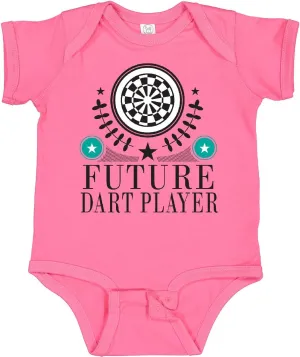 inktastic Future Dart Player Dart Board Baby Bodysuit