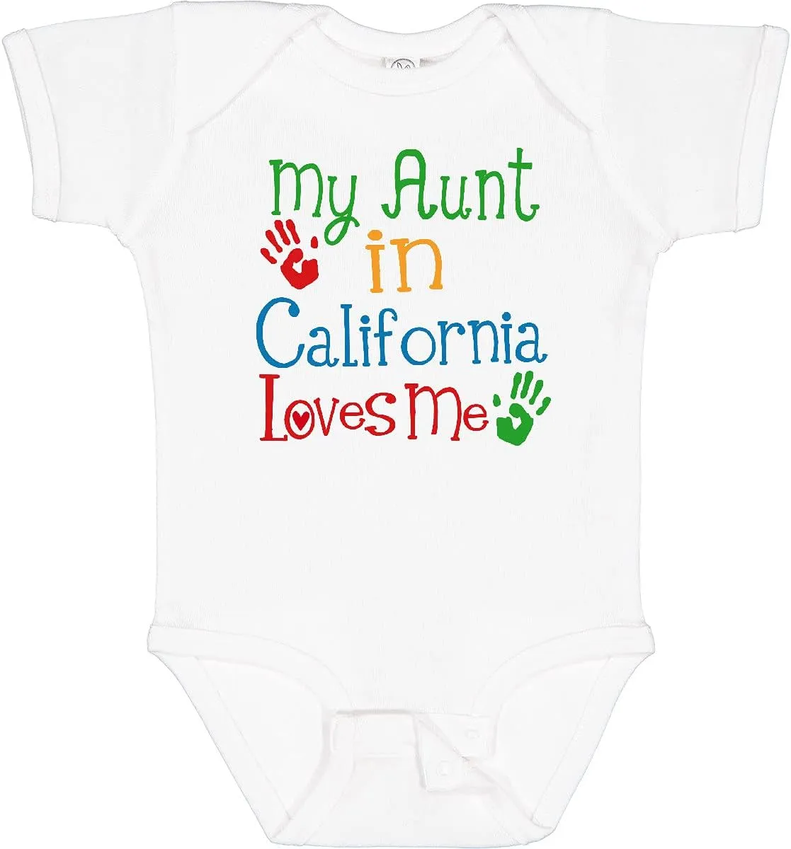 inktastic My Aunt in California Loves Me Baby Bodysuit
