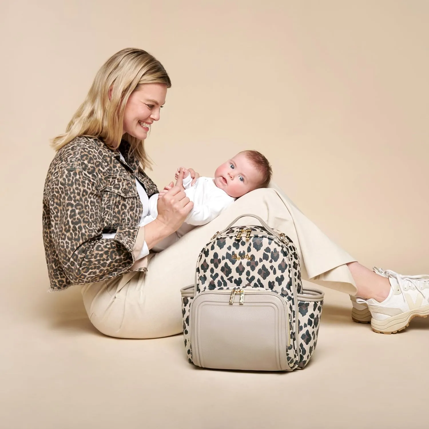 Itzy Ritzy Mini Plus Diaper Bag, Leopard