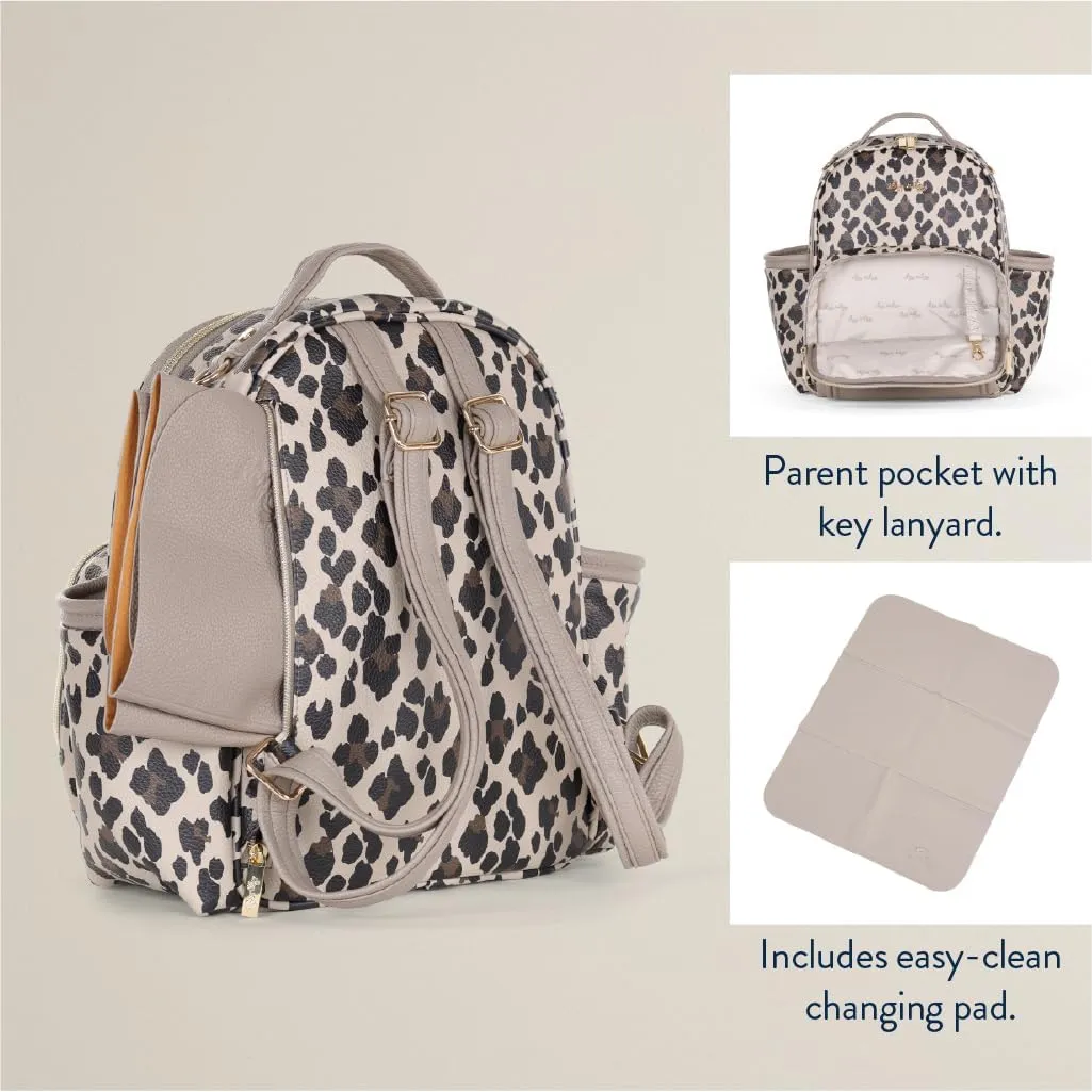 Itzy Ritzy Mini Plus Diaper Bag, Leopard