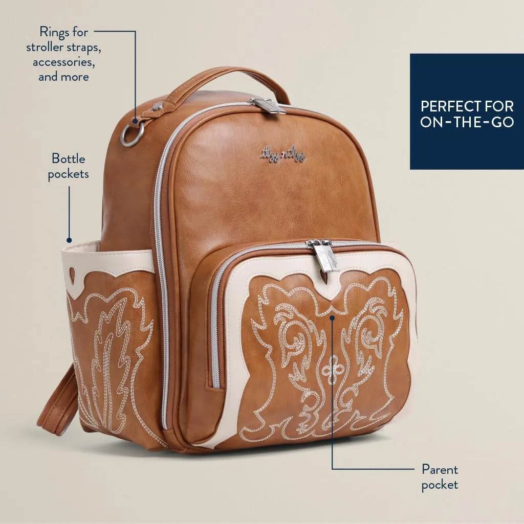 Itzy Ritzy Mini Plus Diaper Bag, Saddle