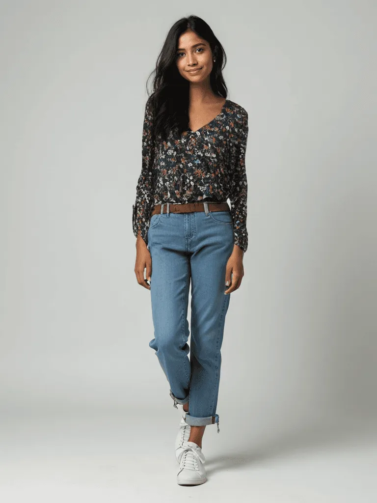J Crew Black Multi Color Floral Top Size 10