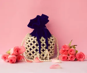 Jaimini Bucket Bag – Indigo Blue