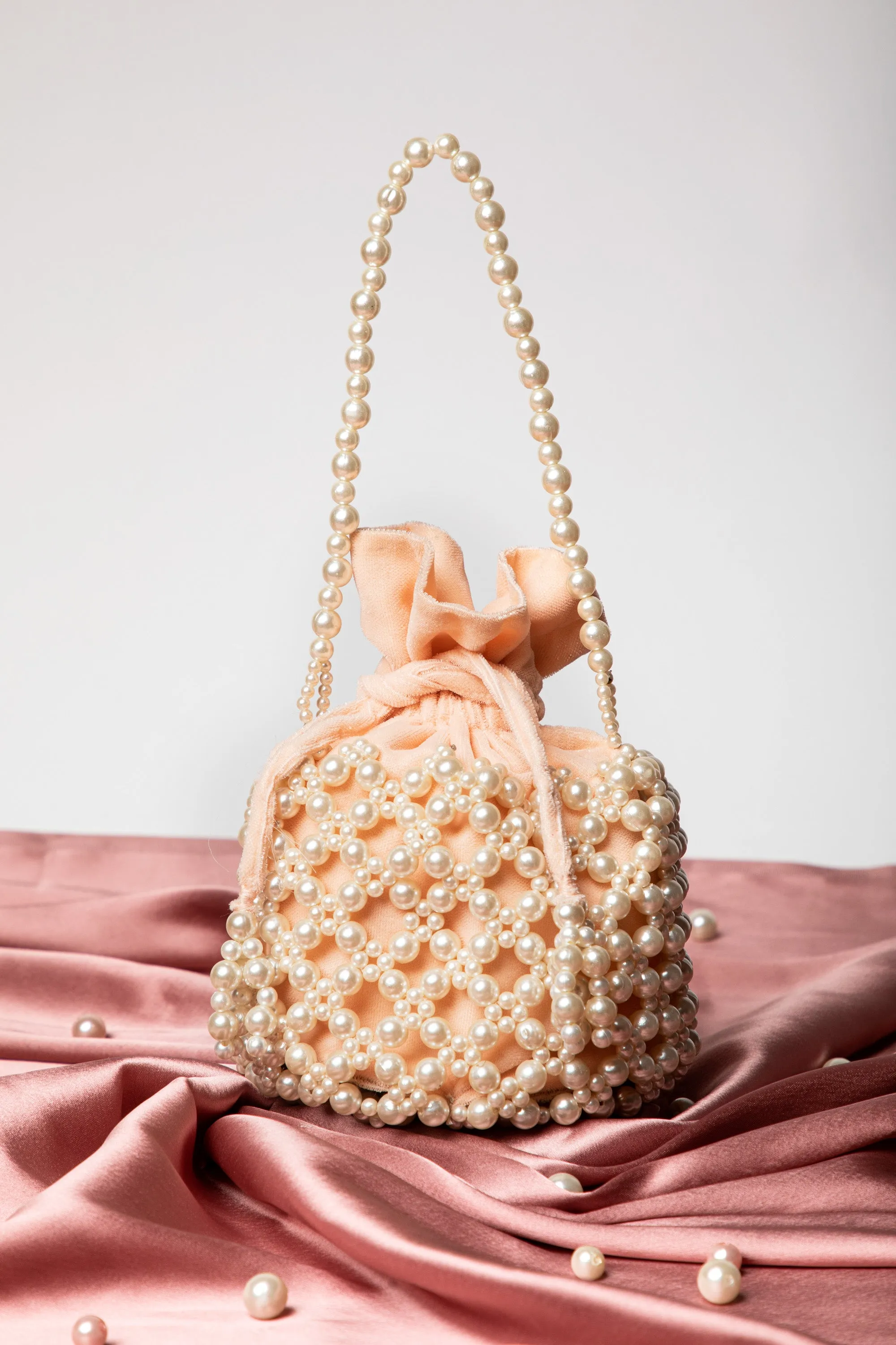 Jaimini Bucket Bag – Peach