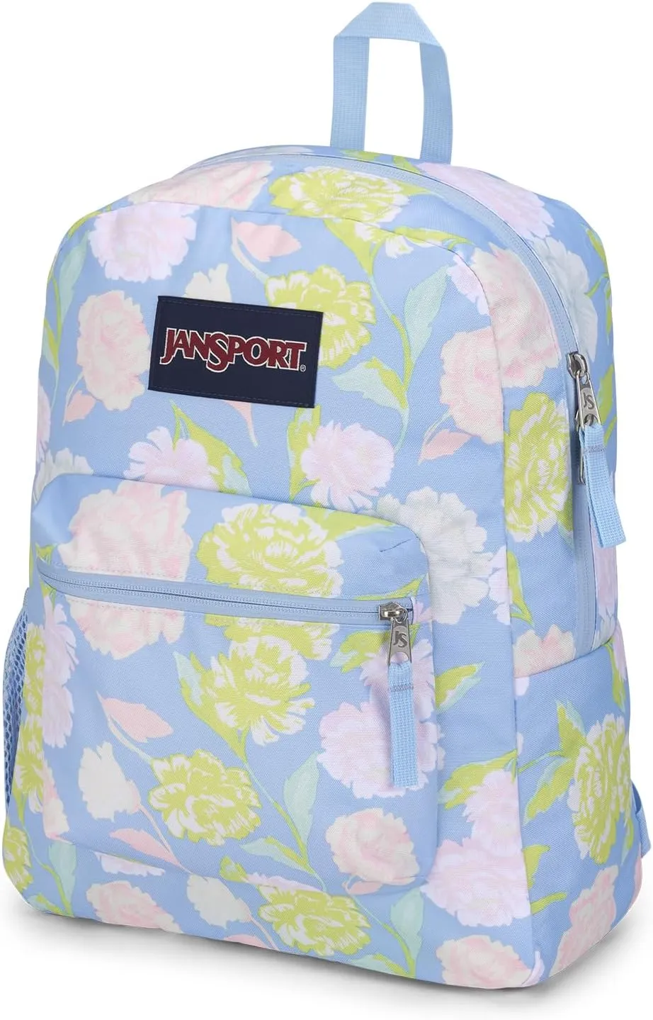 JanSport Cross Town Backpack 17" x 12.5" x 6" - Simple Bag for Everyone with 1 Main Compartment, Front Utility Pocket - Premium Class Accessories - Autumn Tapestry Hydrangea