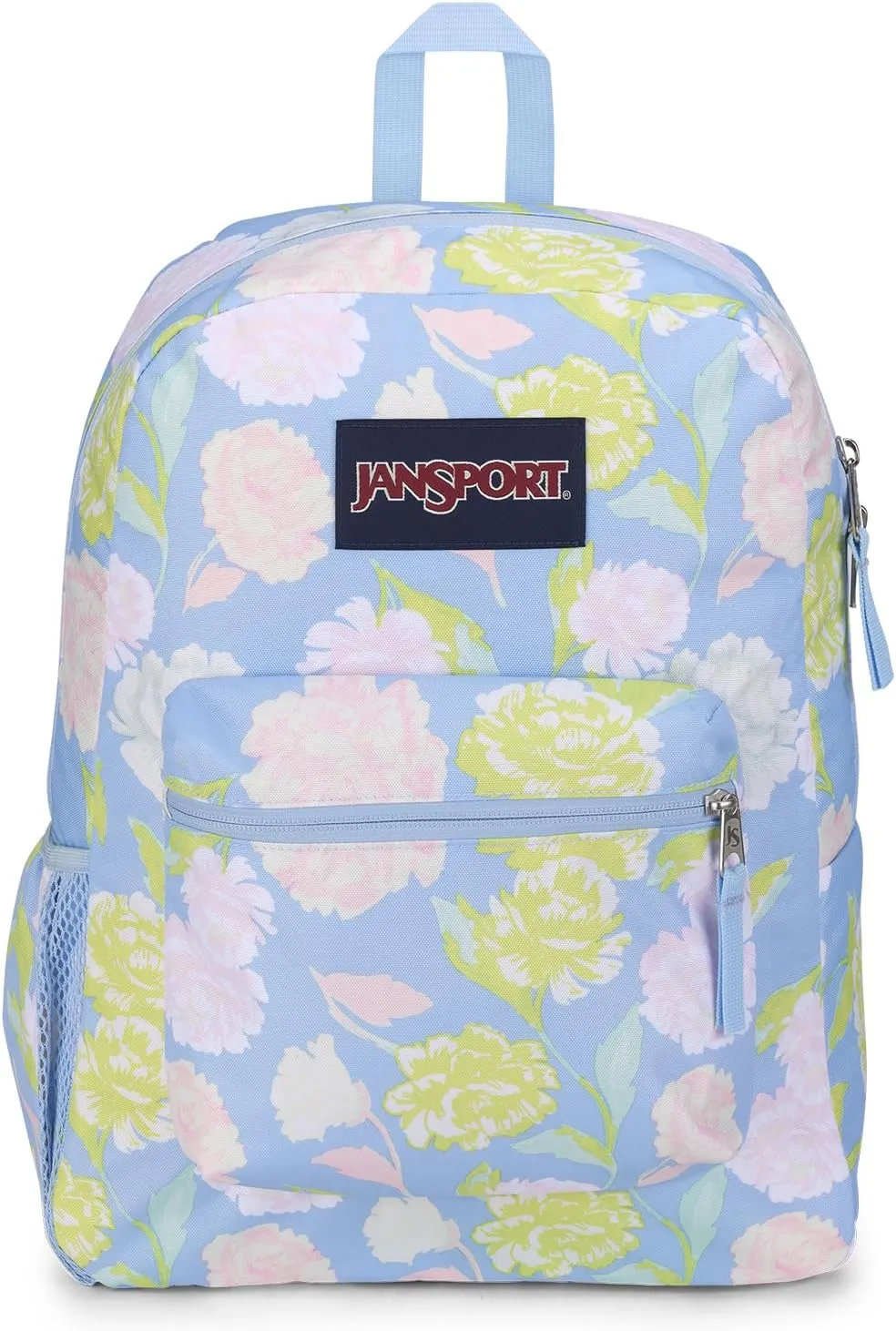 JanSport Cross Town Backpack 17" x 12.5" x 6" - Simple Bag for Everyone with 1 Main Compartment, Front Utility Pocket - Premium Class Accessories - Autumn Tapestry Hydrangea