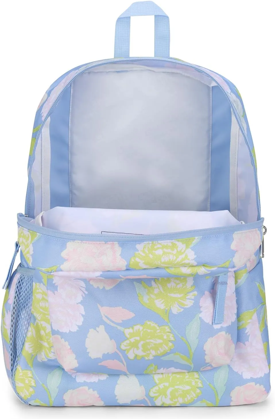 JanSport Cross Town Backpack 17" x 12.5" x 6" - Simple Bag for Everyone with 1 Main Compartment, Front Utility Pocket - Premium Class Accessories - Autumn Tapestry Hydrangea