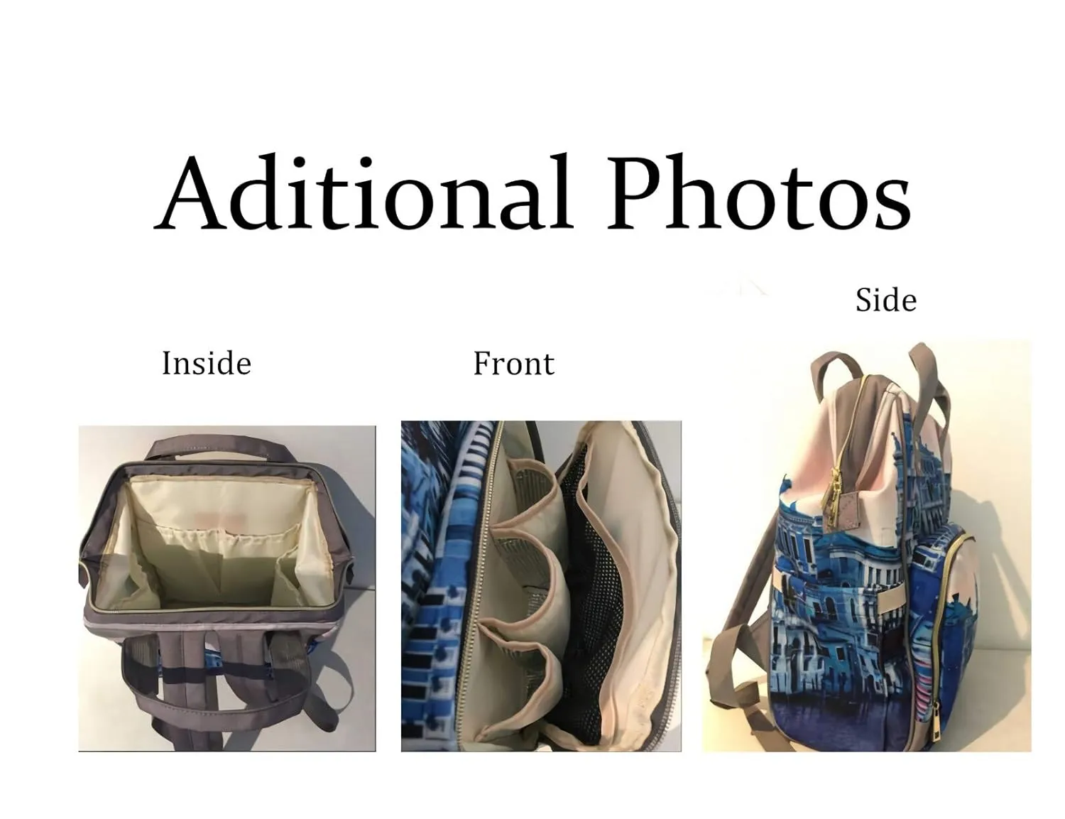 Jazz Music Personalized Diaper Bag Backpack Tote with Name,Custom Travel Nappy Mommy Bag Backpack