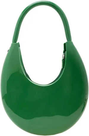 Jelly Clutch Purse For Women Crescent Shoulder Handbag Candy Color Moon Bag Evening Purse Top Handle Handbags For Prom