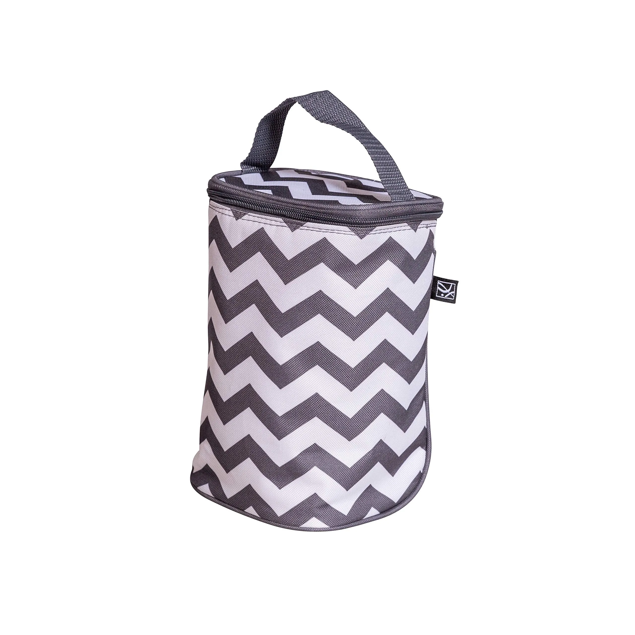 J.L Childress Tall Twocool, Breastmilk Cooler, Baby Bottle & Baby Food Bag, Insulated & Leak Proof, Ice Pack Included, Fits 2-4 Bottles