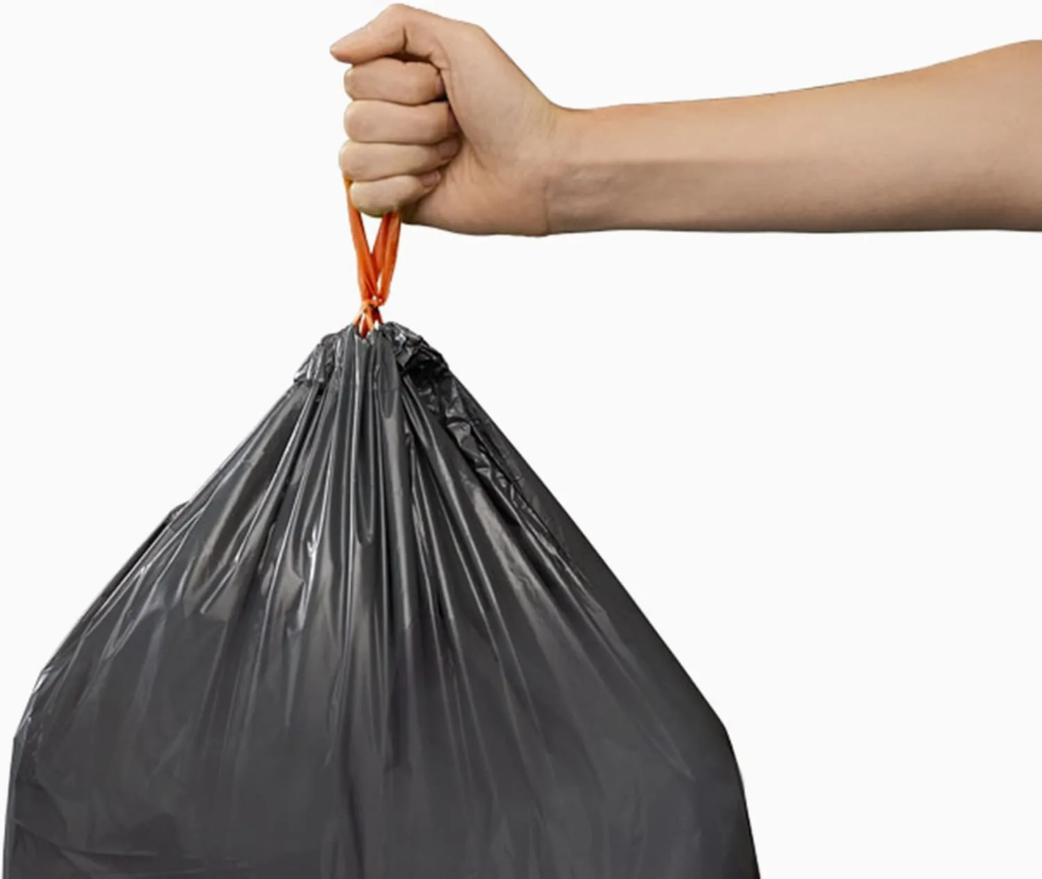 Joseph Joseph Eco Trash Bags, Recycled plastic, Extra strong, With Drawstring, 13.2 Gallons, Grey