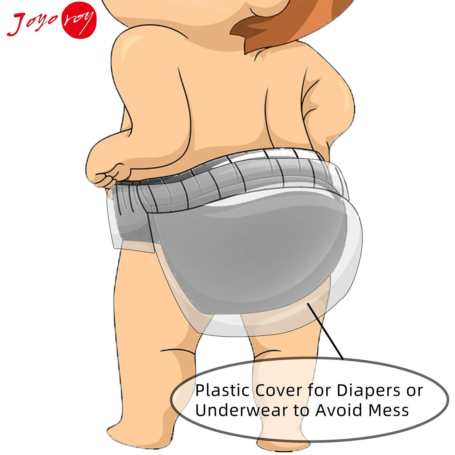 Joyo roy 4Pcs Diaper Covers for Girls Training Underwear for Girls 3T Rubber Pants for Toddlers Plastic Diaper Covers for Swimming Plastic Underwear for Potty Training Rubber Pants for Babies 3T