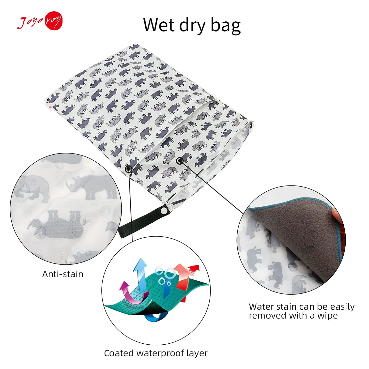 Joyo roy Diaper Bag Water Proof Bag Waterproof Dry Bag Wet Bag For Cloth Diapers Cloth Diaper Wet Bag Diaper Pouch Wet Bag Wet Clothes Bag Baby Diaper Bag Wet Bag For Cloth Diapers Wet Bags