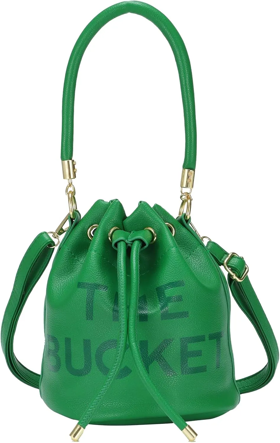 JQAliMOVV Mini Leather Bucket Bags for Women Drawstring Bucket Purse Crossbody Handbags Hobo Bag