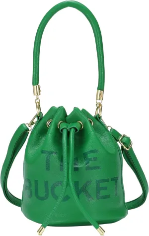 JQAliMOVV Mini Leather Bucket Bags for Women Drawstring Bucket Purse Crossbody Handbags Hobo Bag