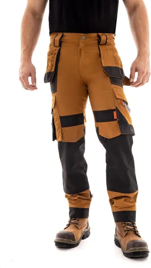 Juicy Trendz Men's Work Pants – Heavy-Duty Relaxed Fit Utility Cargo Trousers for Construction, Carpenter & Outdoor Work