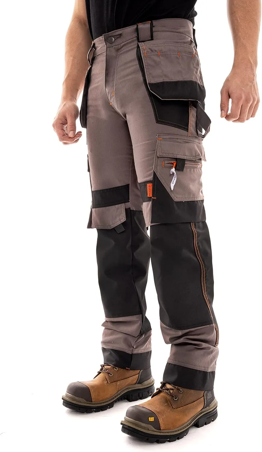 Juicy Trendz Men's Work Pants – Heavy-Duty Relaxed Fit Utility Cargo Trousers for Construction, Carpenter & Outdoor Work