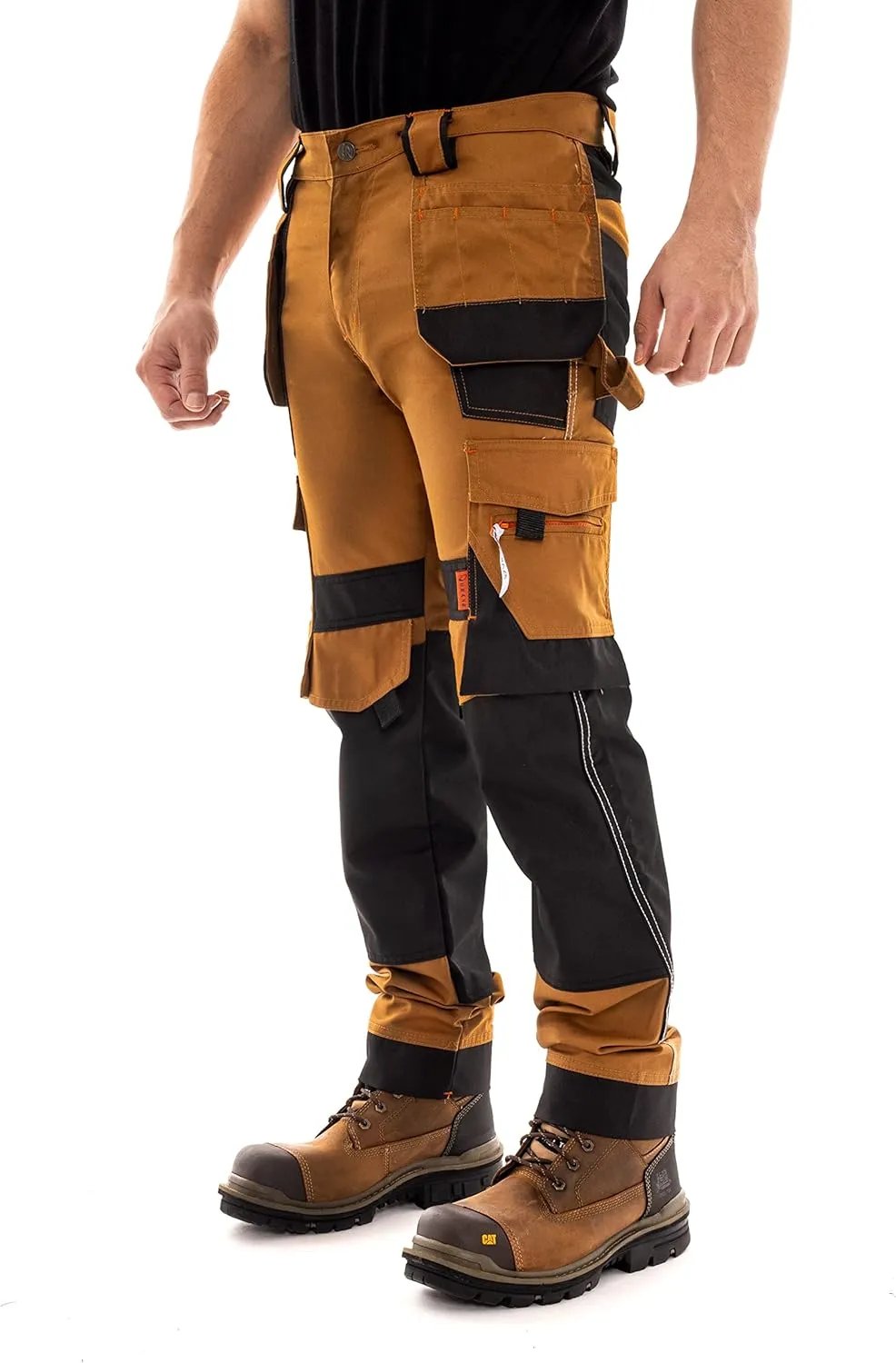 Juicy Trendz Men's Work Pants – Heavy-Duty Relaxed Fit Utility Cargo Trousers for Construction, Carpenter & Outdoor Work