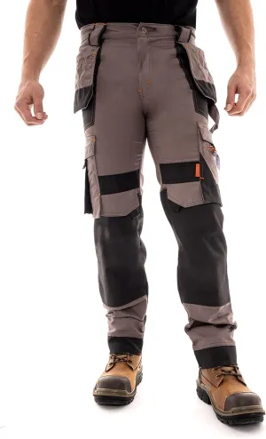 Juicy Trendz Men's Work Pants – Heavy-Duty Relaxed Fit Utility Cargo Trousers for Construction, Carpenter & Outdoor Work