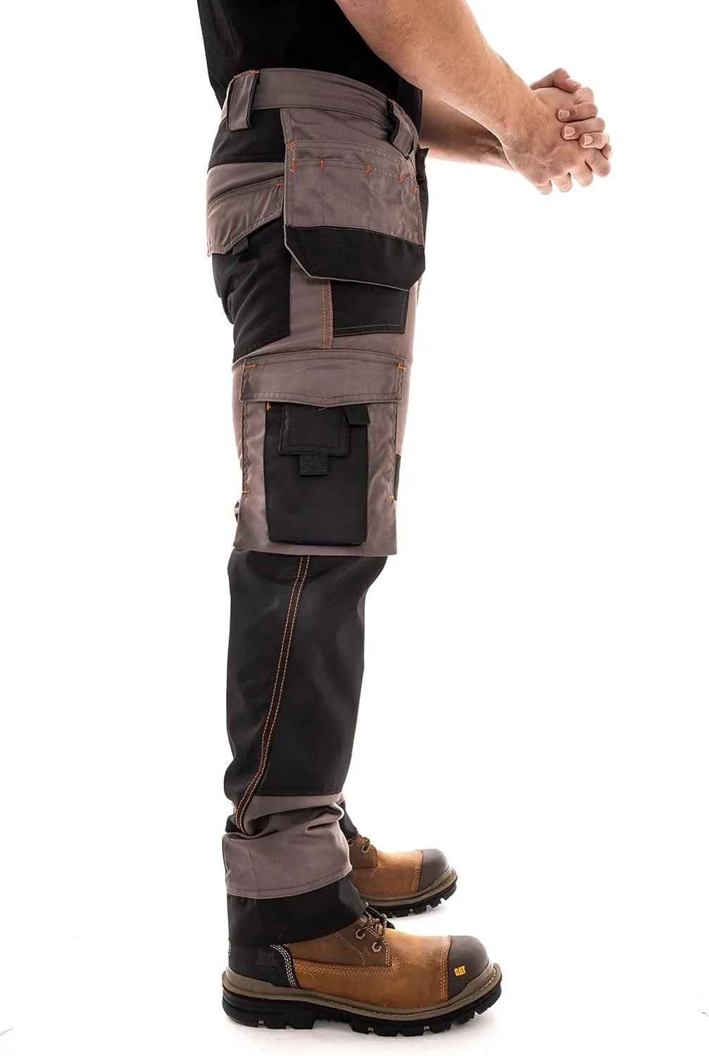 Juicy Trendz Men's Work Pants – Heavy-Duty Relaxed Fit Utility Cargo Trousers for Construction, Carpenter & Outdoor Work
