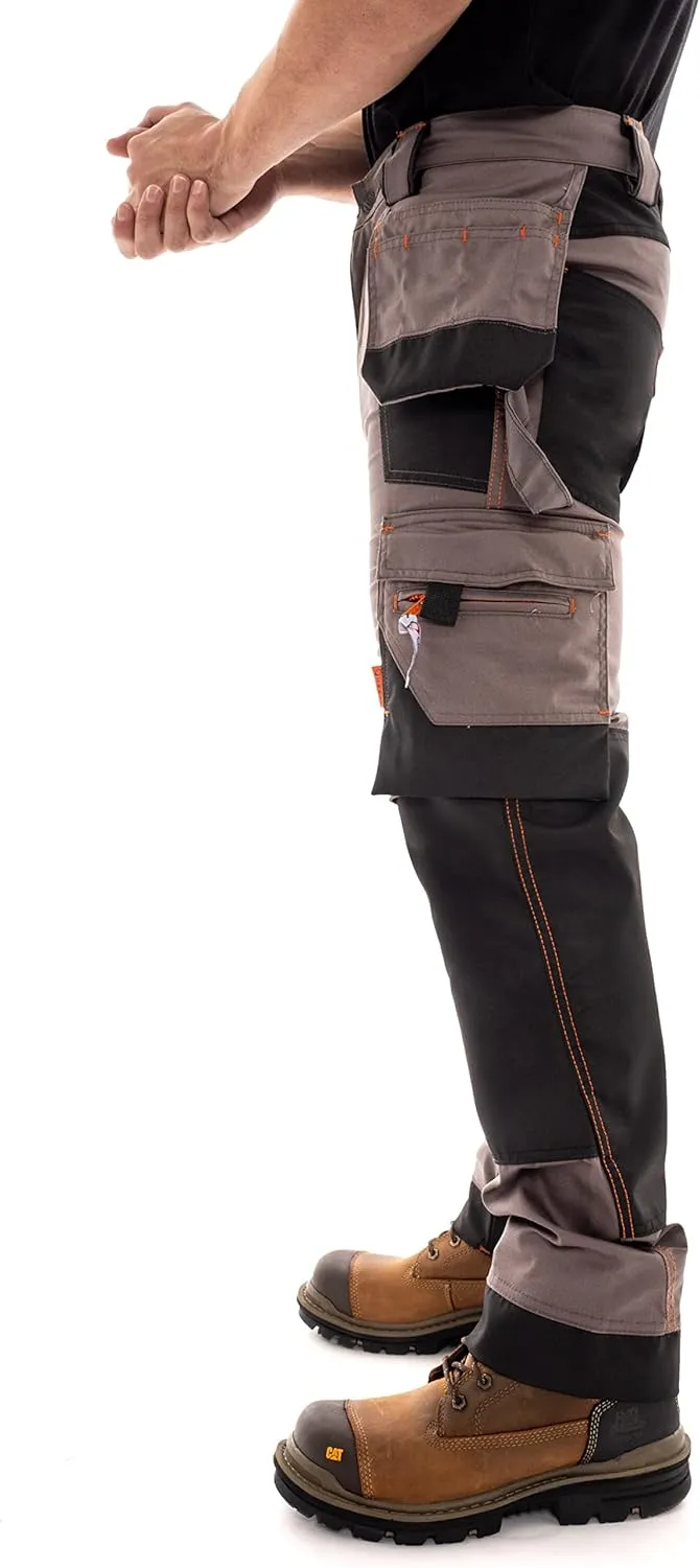 Juicy Trendz Men's Work Pants – Heavy-Duty Relaxed Fit Utility Cargo Trousers for Construction, Carpenter & Outdoor Work