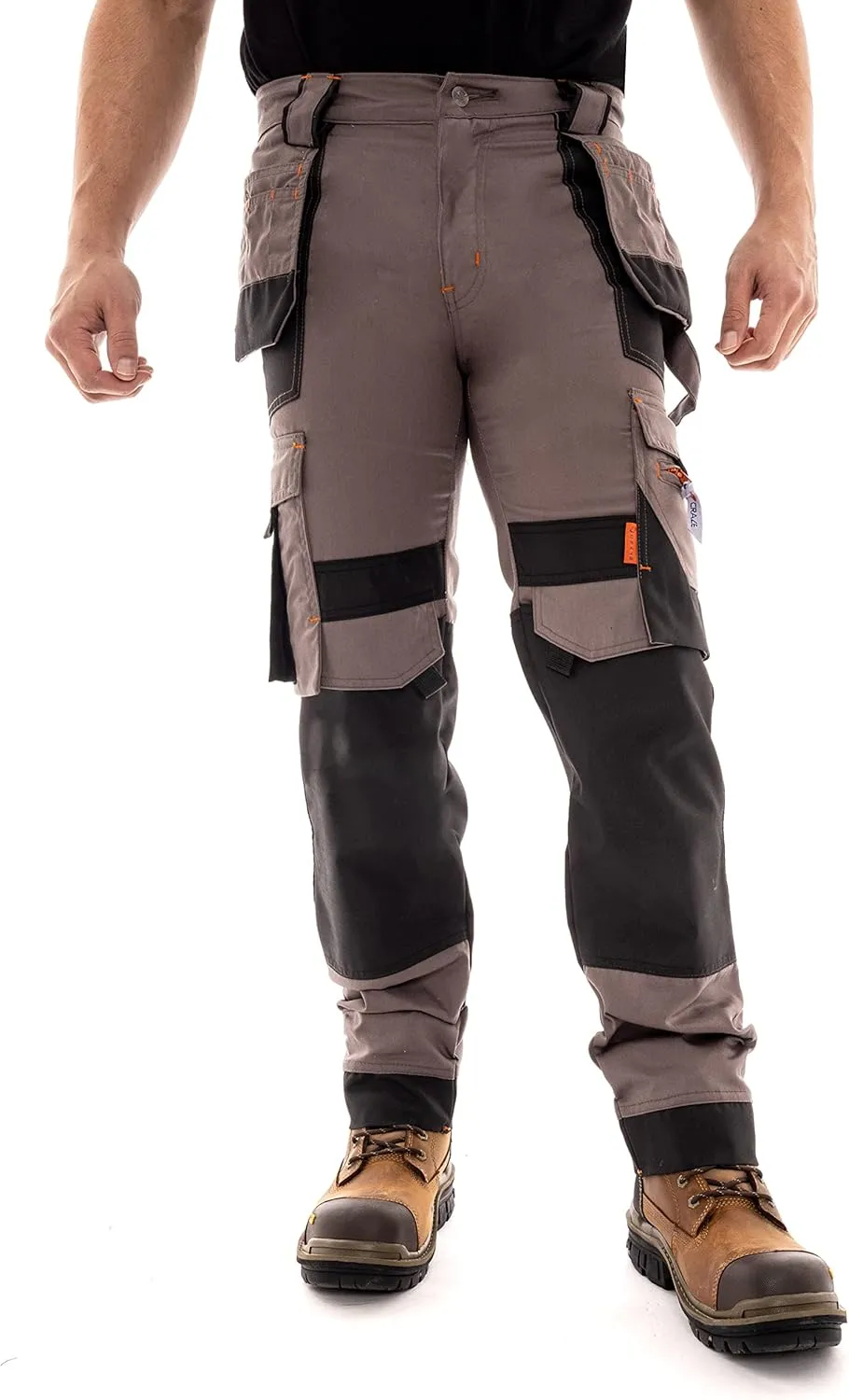 Juicy Trendz Men's Work Pants – Heavy-Duty Relaxed Fit Utility Cargo Trousers for Construction, Carpenter & Outdoor Work