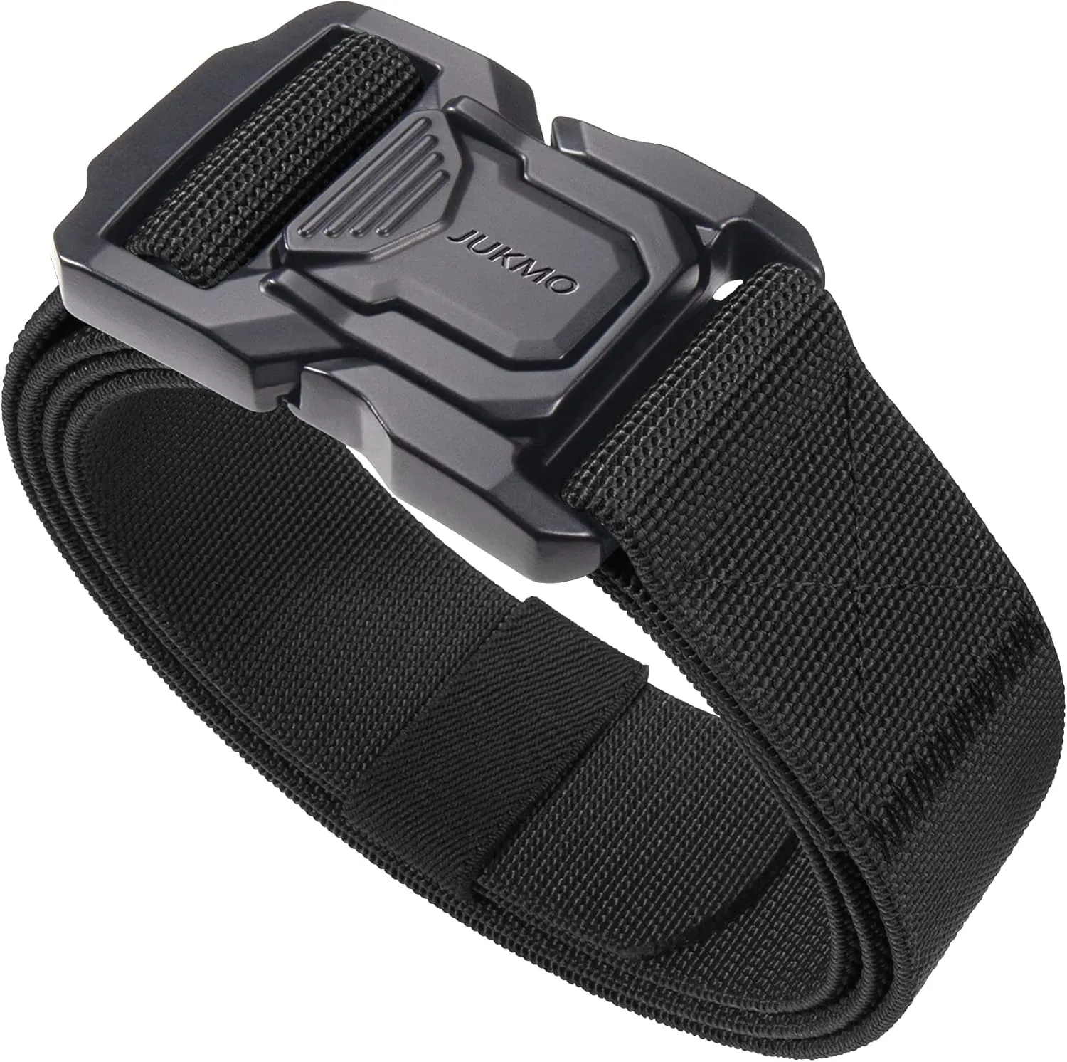 JUKMO Tactical Belt for Men, Military Rigger 1.5" Nylon Web Work Belt with Quick Release Heavy Duty Buckle