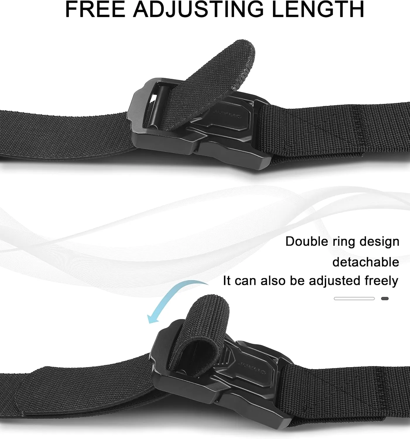 JUKMO Tactical Belt for Men, Military Rigger 1.5" Nylon Web Work Belt with Quick Release Heavy Duty Buckle