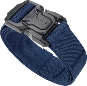 JUKMO Tactical Belt for Men, Military Rigger 1.5" Nylon Web Work Belt with Quick Release Heavy Duty Buckle