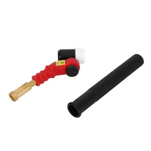 Kadimendium Welding Torch Head Plastic Air Cooled Swivel Neck Weld Equipment Multiple Angles Welding Accessories NR‑17 Argon Welding Gun Head