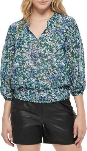 KARL LAGERFELD Everyday Blouse – Woven Long Sleeve Shirts for Women