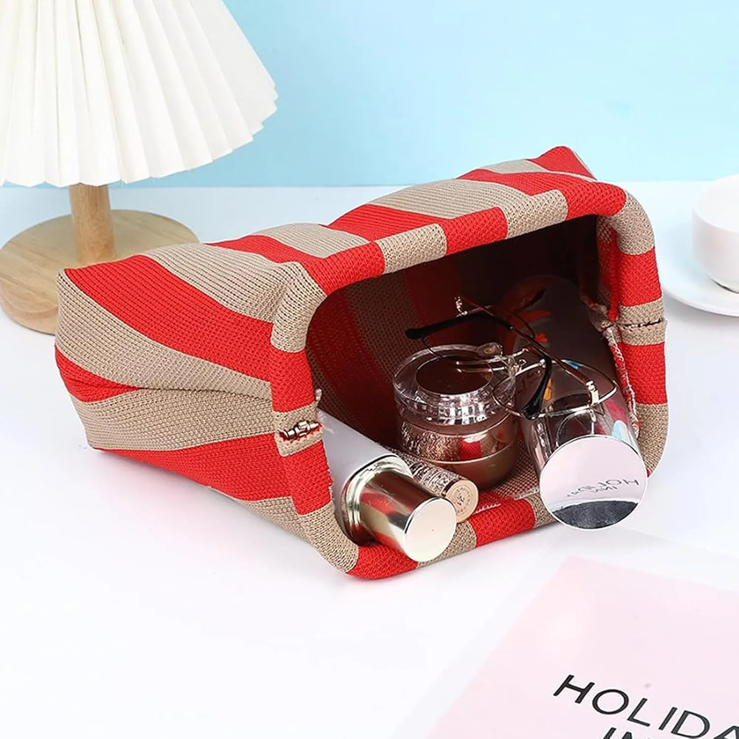 KARRESLY Summer Beach Clutch Purses for Women Woven Crochet Dumpling Handbags Small Purse