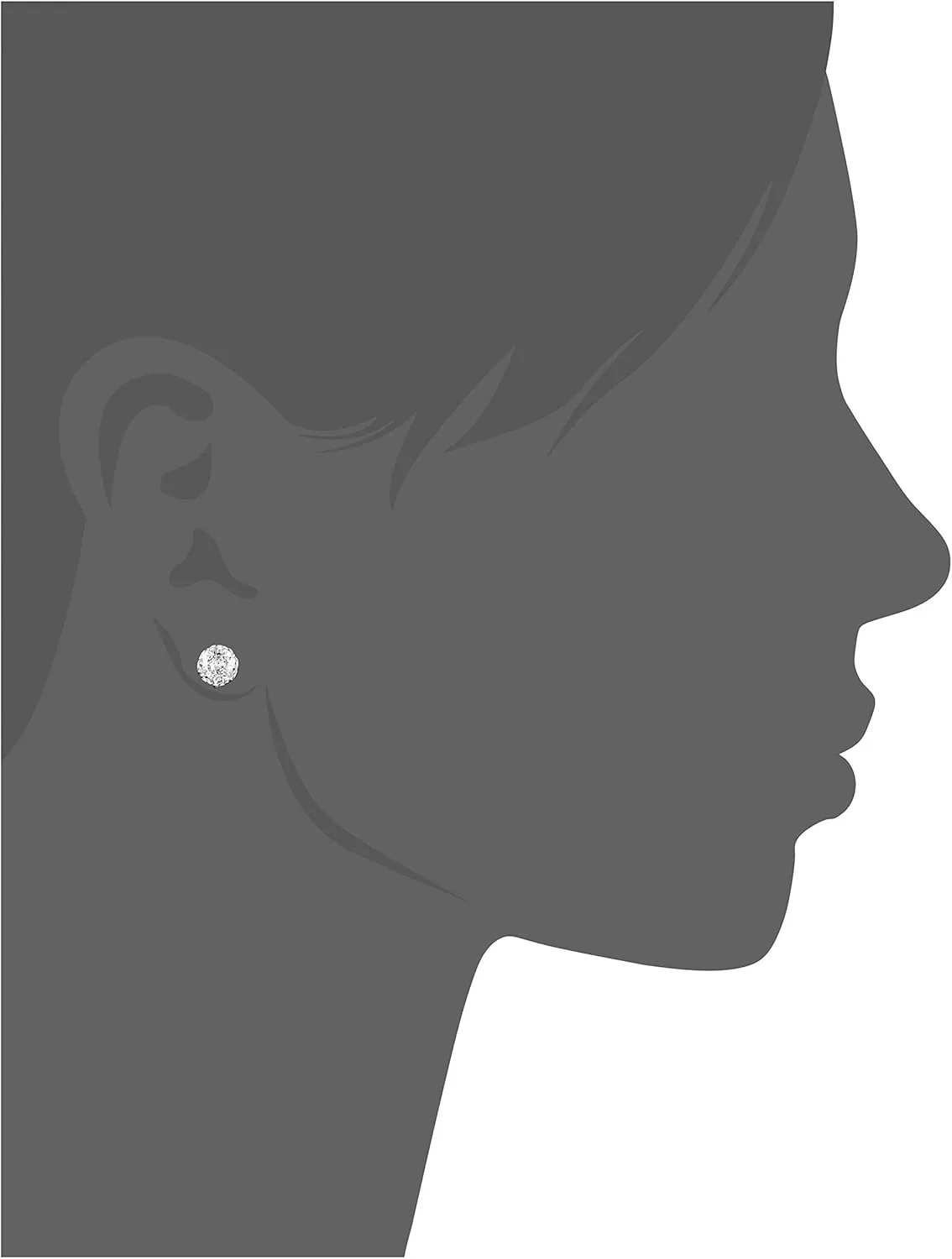 Kate Spade New York That Sparkle Round Earrings for Women – Princess Cut – Cubic Zirconia – Post Back Closure
