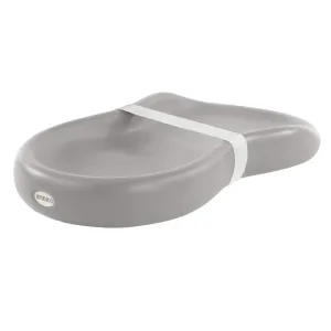 Keekaroo Peanut Changer Grey – The Original Made in USA Easy-to-Clean Changing pad and The only Shell Over Foam, Fully impermeable to Fluid