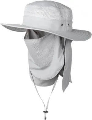 Keya Boonie Hat Sun Protection, Wide Brim with Face Cover & Neck Flap, Packable Bucket Sun Hat, Fishing Hats