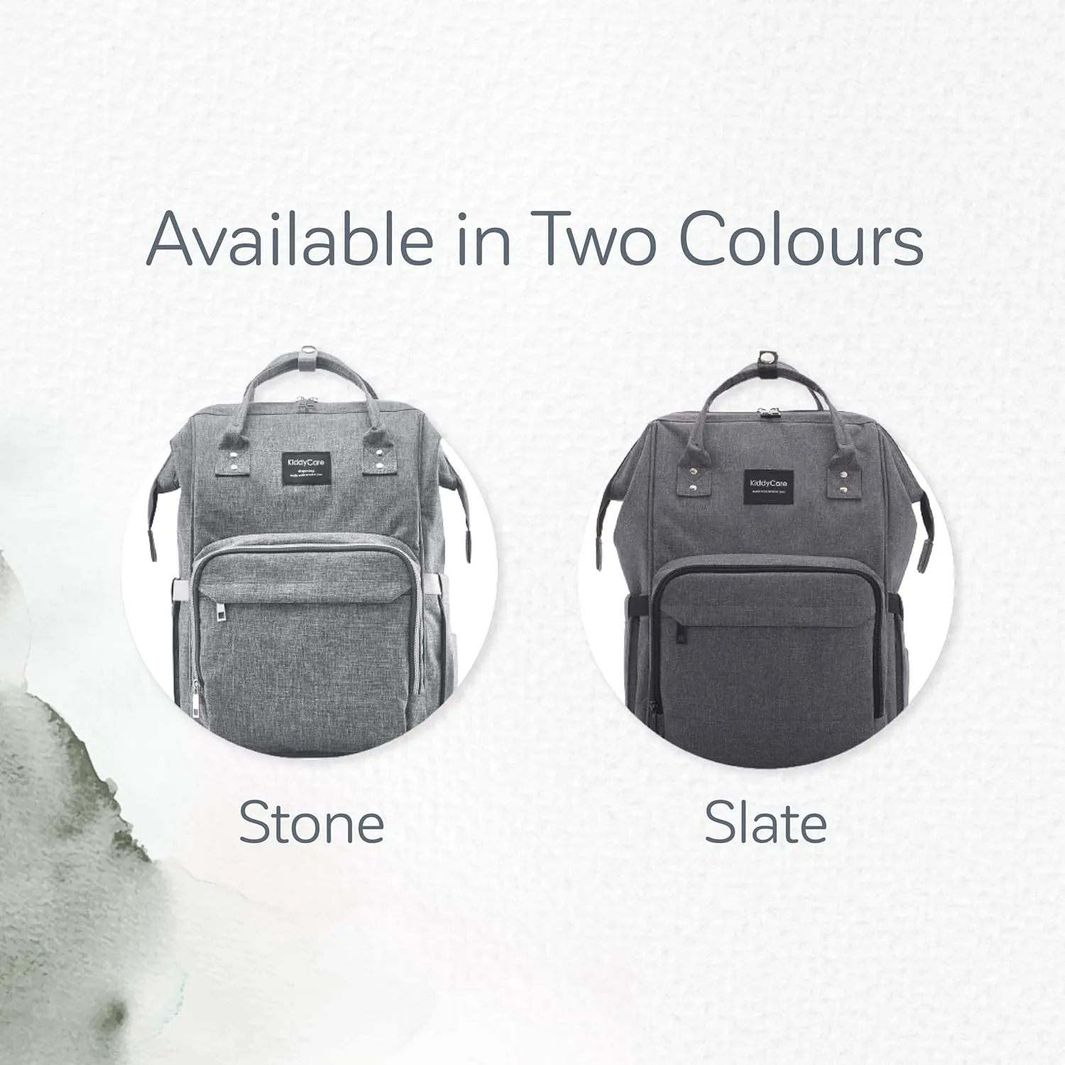 KiddyCare Baby Diaper Bag Backpack, Unisex Travel Baby Backpack Diaper Bags, Boy & Baby Girl Diaper Bags for Newborn (Slate)