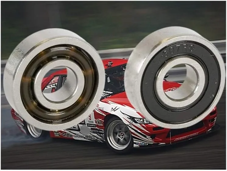 KIRANDY MR607E 2RS Front Engine Ball Bearing 1PC 7x19x6mm Double Sealed ABEC-3 C3 Bearings for NOVAROSSI 21 Off-Road 607RS for RC Car T9H