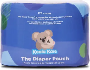 Koala Kare The Diaper Pouch™ - Diaper Disposal Sacks for Koala Baby Changing Stations, 175 Sacks per Cartridge, Model KB160-X6 (6 Pack of Cartridges)