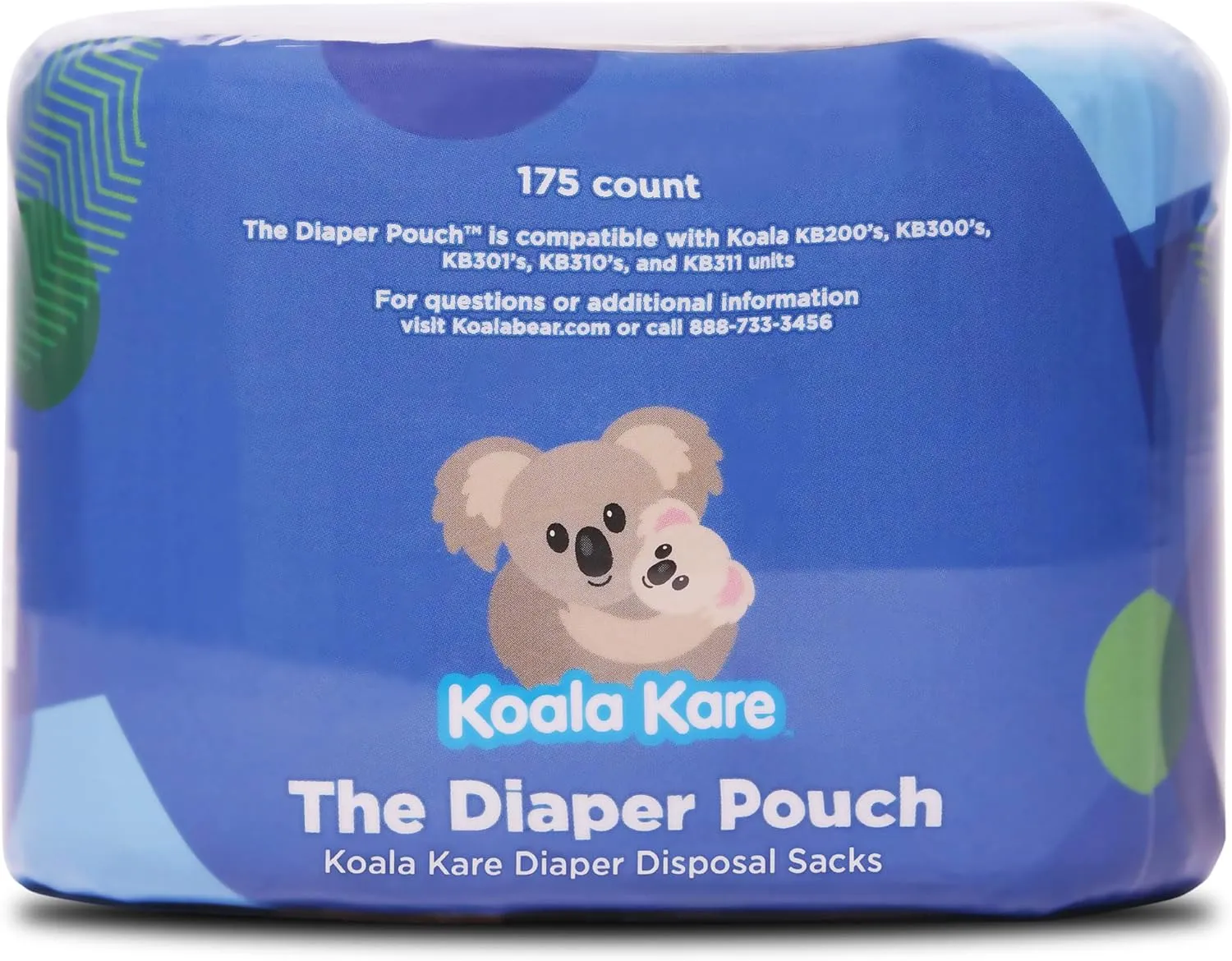 Koala Kare The Diaper Pouch™ - Diaper Disposal Sacks for Koala Baby Changing Stations, 175 Sacks per Cartridge, Model KB160-X6 (6 Pack of Cartridges)