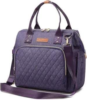 KYALOU Small Diaper Bag, Mini Baby Backpack for Mom, Multi-function Waterproof Travel Tote (Purple)
