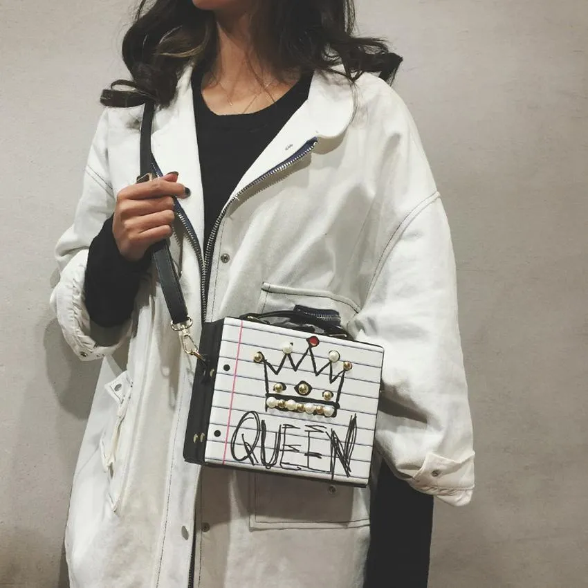 Ladies Diamond Pearl Crossbag