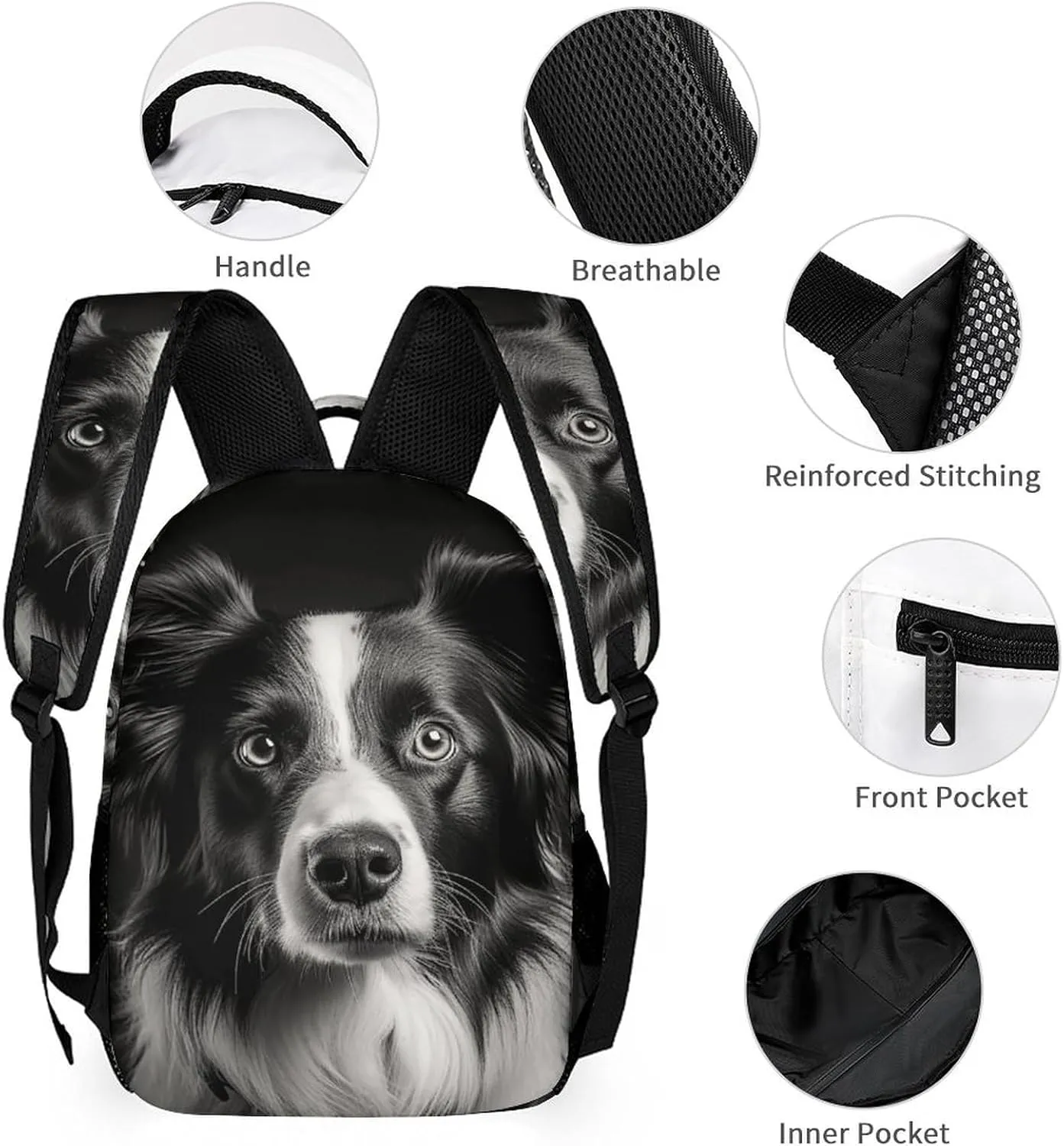 Laptop Backpack for Travel Daypack Computer Bag Work A Photo of A Dog Back Pack Nurse Bag for Hiking