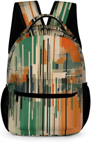 Laptop Backpack for Travel Daypack Computer Bag Work Complex Patterns Back Pack Nurse Bag for Hiking