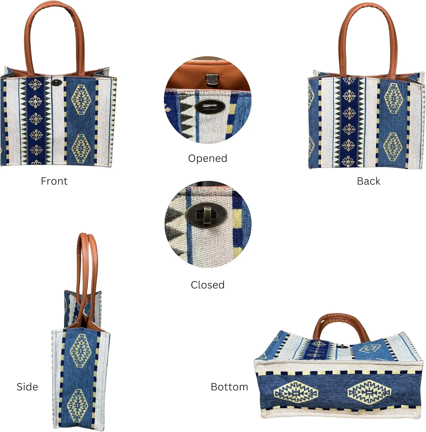 Laptop Tote Bag for Women Stylish Work Purse Office Handbag Travel Briefcase