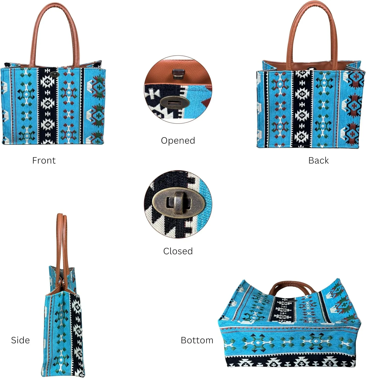 Laptop Tote Bag for Women Stylish Work Purse Office Handbag Travel Briefcase