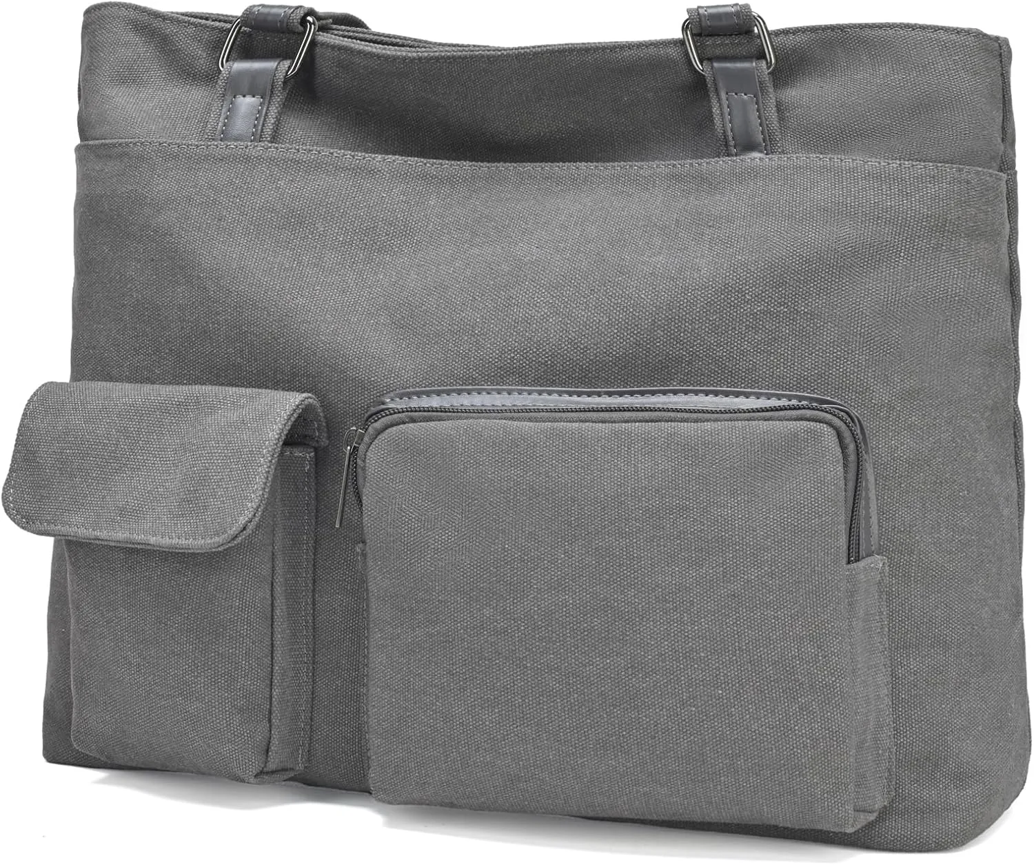 Laptop Tote Bag for Women Work Bags Professional 15.6 Inch Large Canvas Purse with Pockets