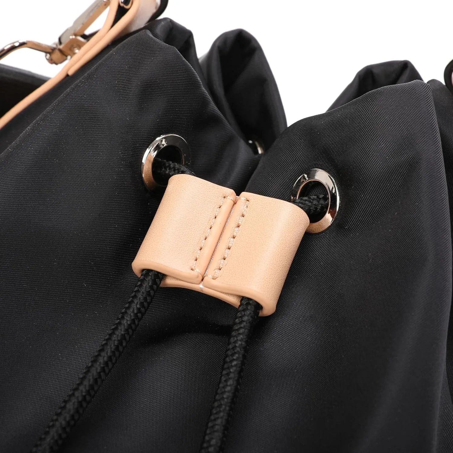 Large capacity women's bucket backpack, crossbody bag, and handbag shoulder bag backpack