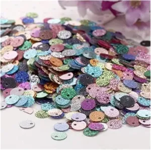 Large Sequins,Loose Sequins,Sequins for Crafts, Bulk Loose Sequins Iridescent Large Sequins Glitter Flat Round Sequins Loose Sequins Paillette Sewing Wedding Craft(Mix)