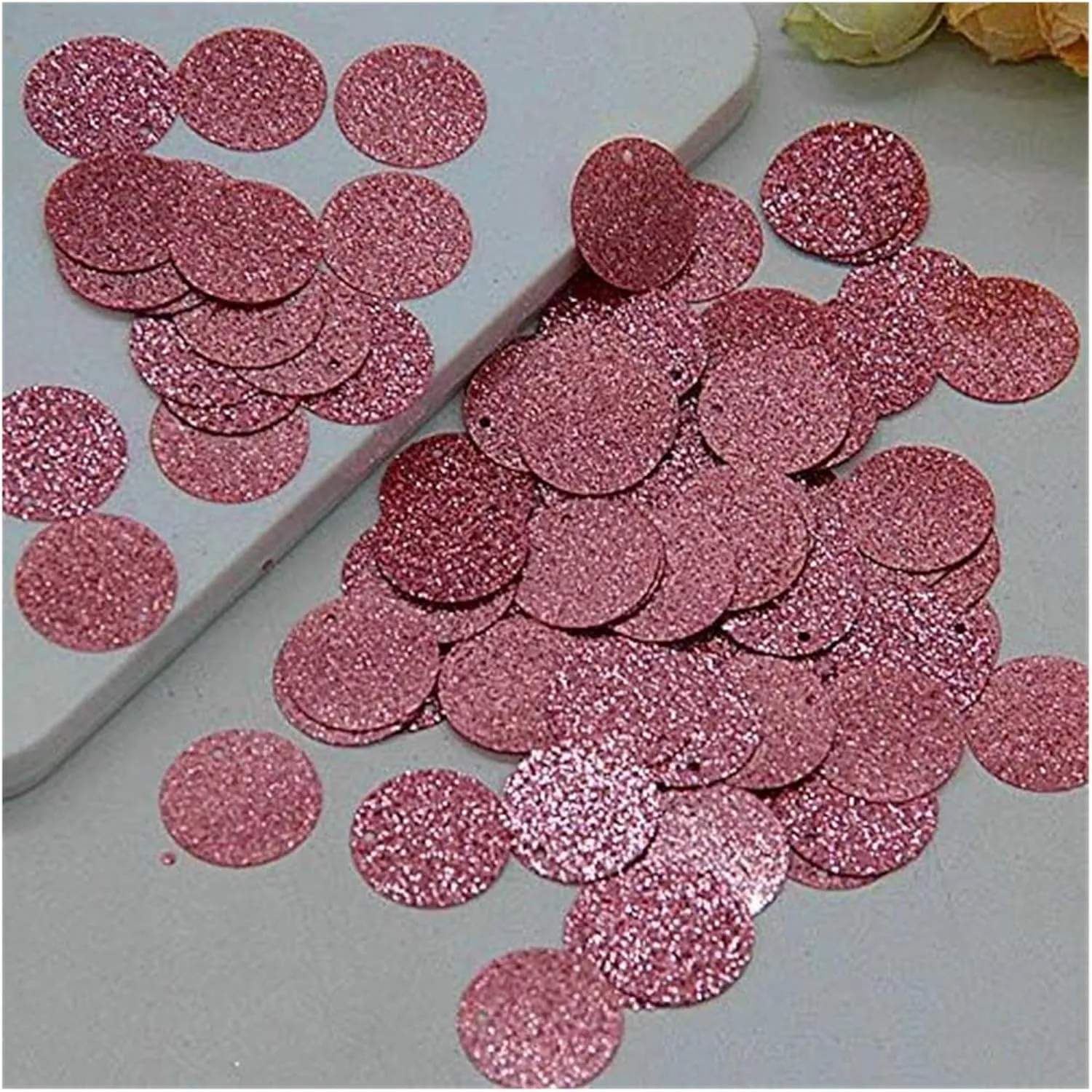 Large Sequins,Loose Sequins,Sequins for Crafts, Bulk Loose Sequins Iridescent Large Sequins Glitter Flat Round Sequins Loose Sequins Paillette Sewing Wedding Craft(Mix)